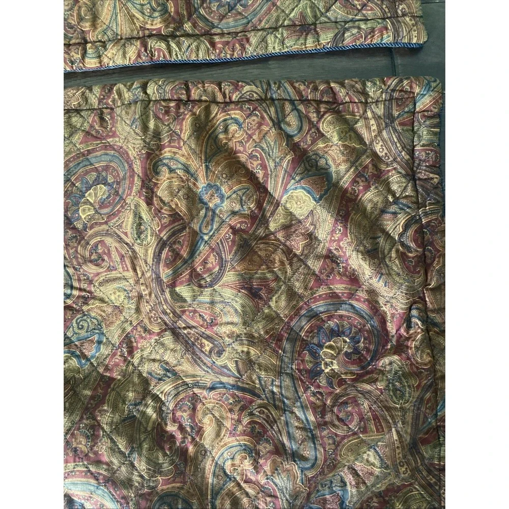 American Living LICHFIELD Ralph Lauren Standard Shams Quilted Paisley